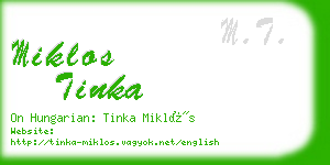 miklos tinka business card